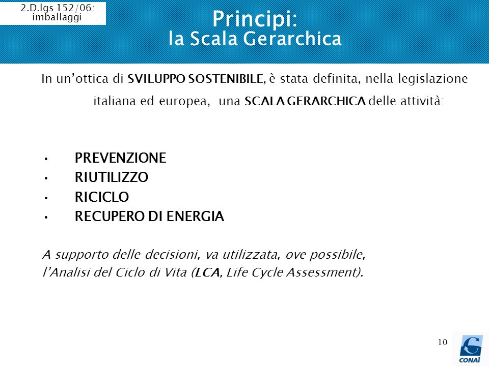 Principi: la Scala Gerarchica