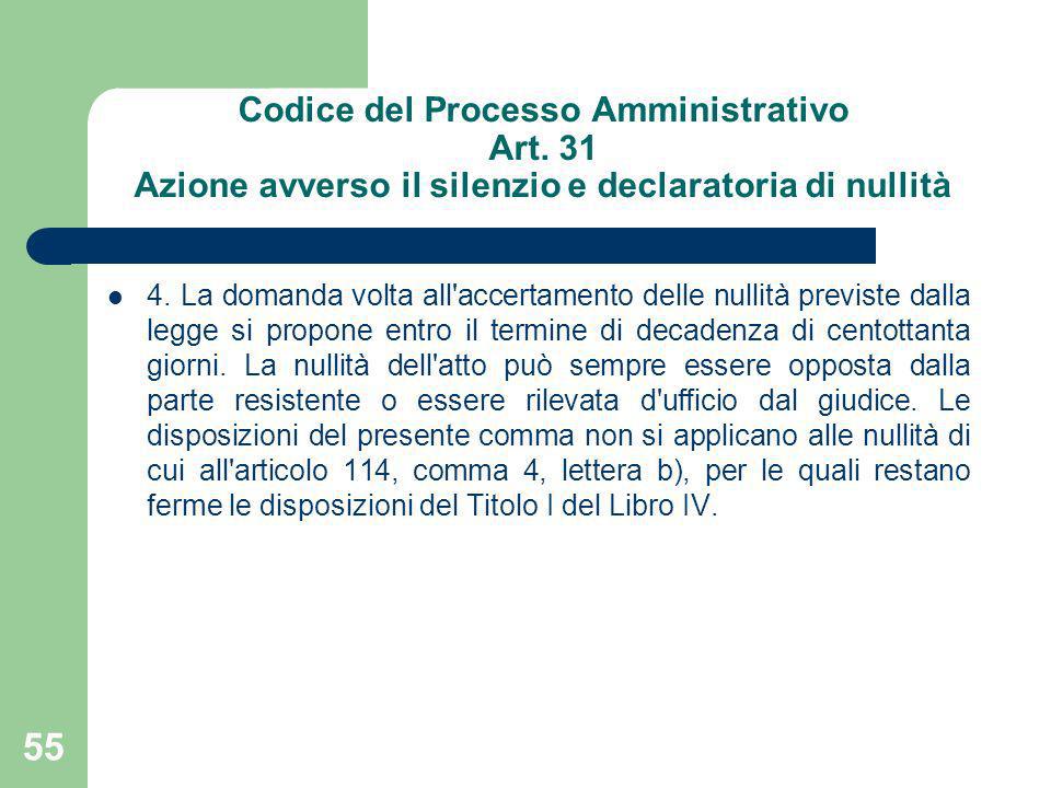 Codice del Processo Amministrativo Art