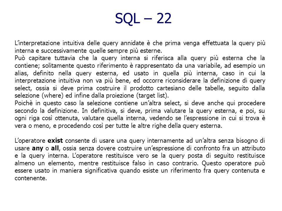 SQL – 22