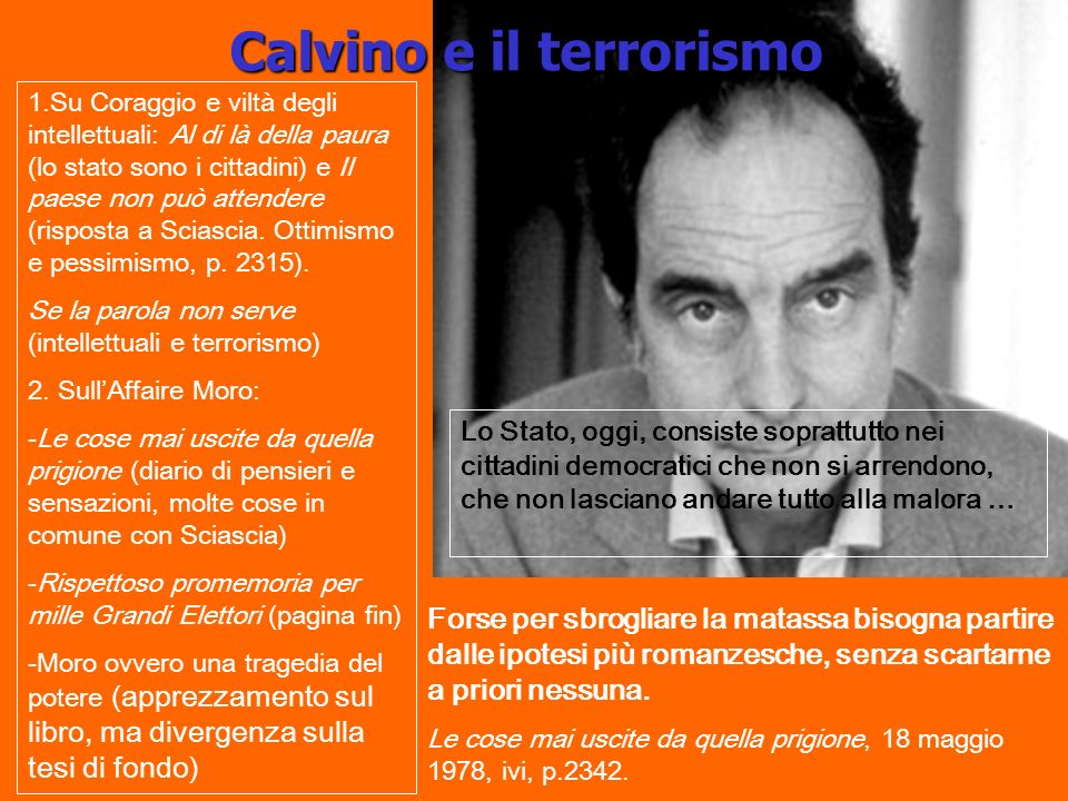 Calvino e il terrorismo