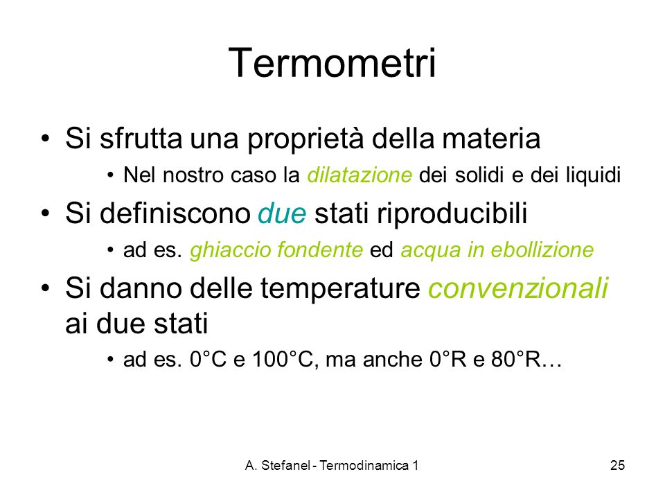 A. Stefanel - Termodinamica 1
