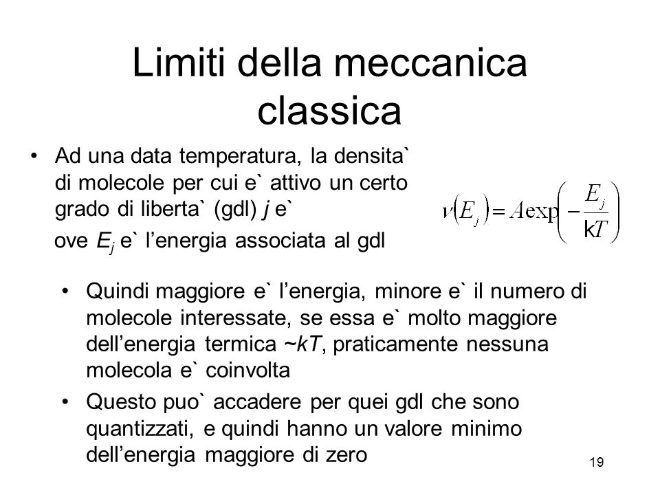 Limiti della meccanica classica