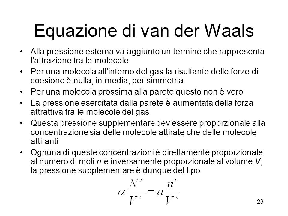 Equazione di van der Waals