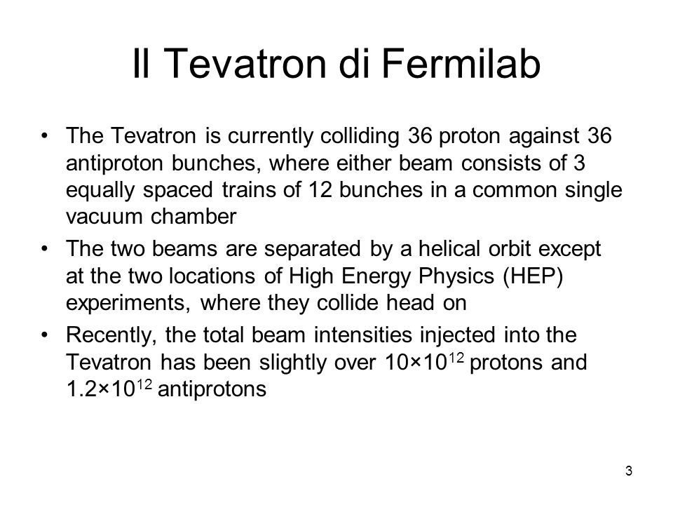 Il Tevatron di Fermilab