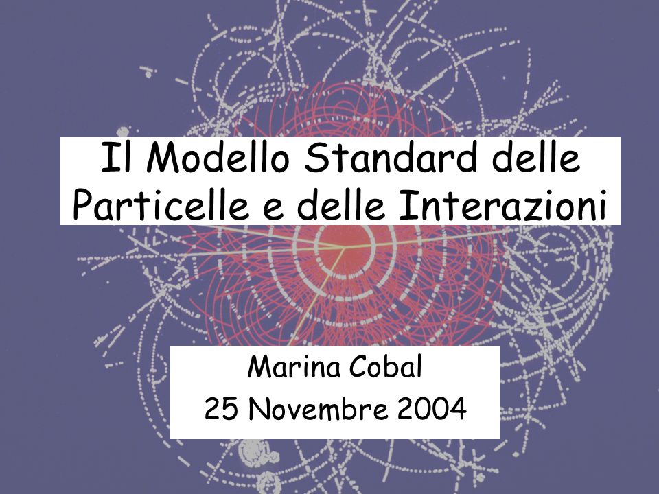 Il Modello Standard delle Particelle e delle Interazioni