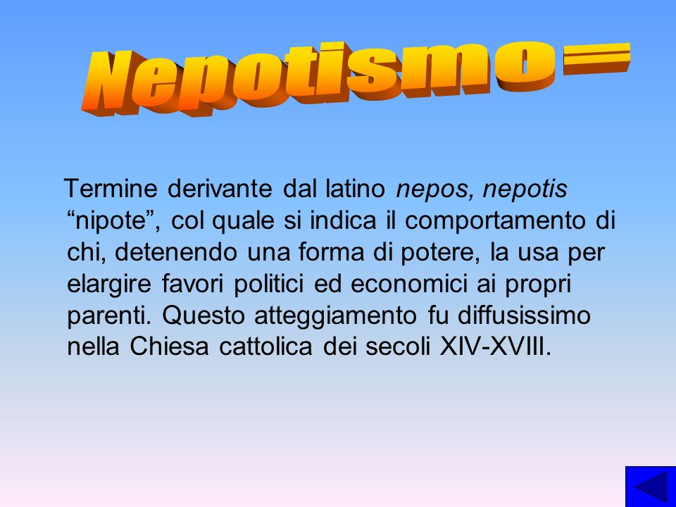 Nepotismo=