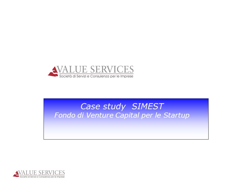 Fondo di Venture Capital per le Startup
