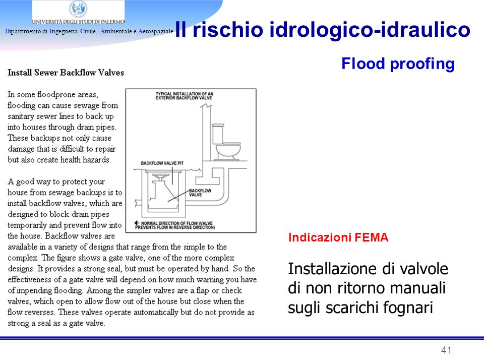 Il rischio idrologico-idraulico
