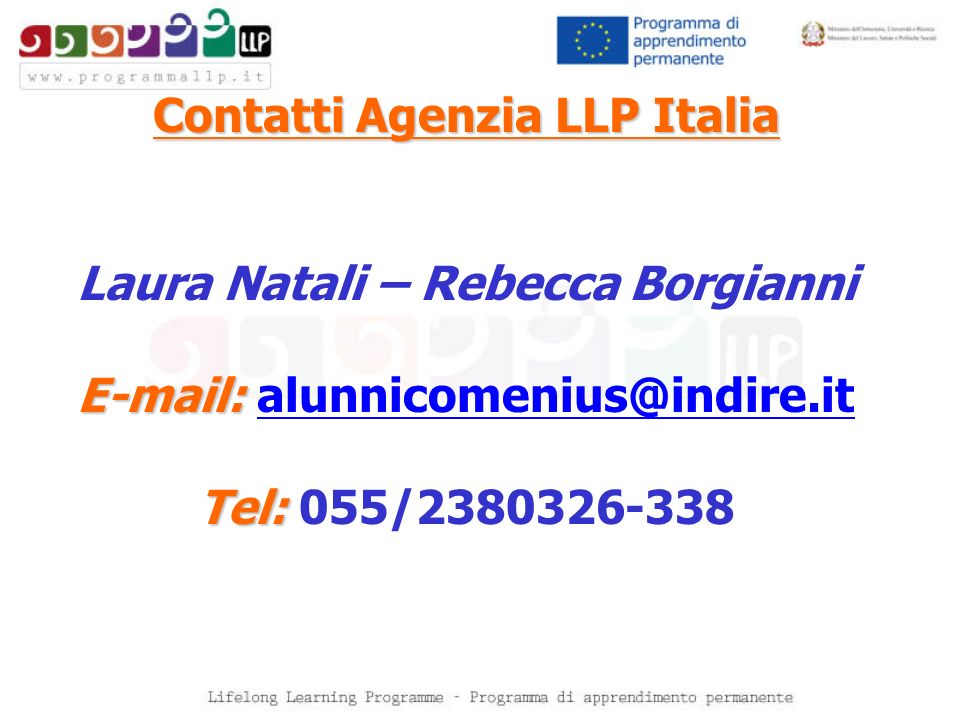 Contatti Agenzia LLP Italia