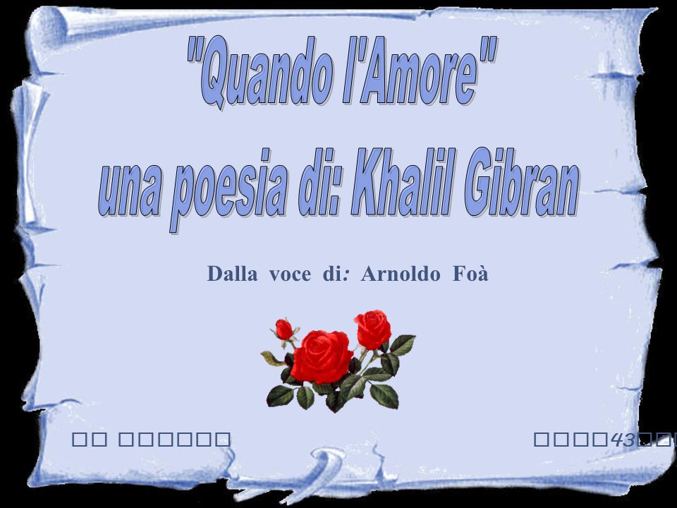 Una Poesia Di Khalil Gibran Ppt Scaricare