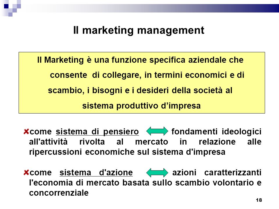 Il marketing management
