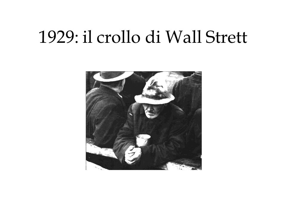 1929: il crollo di Wall Strett