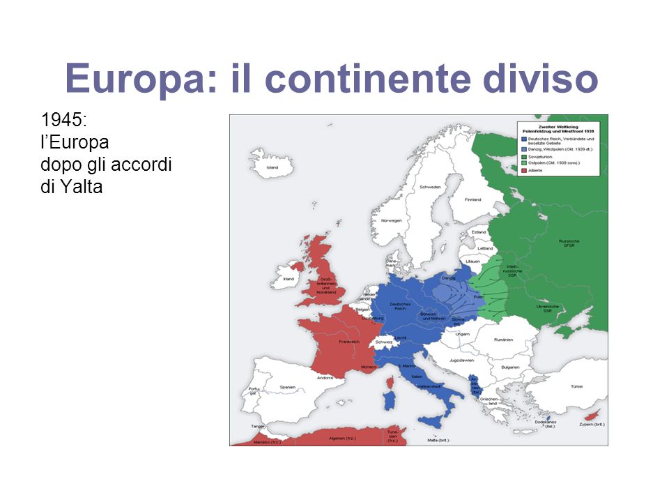 Europa: il continente diviso
