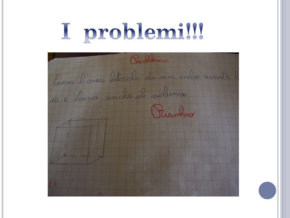 I problemi!!!