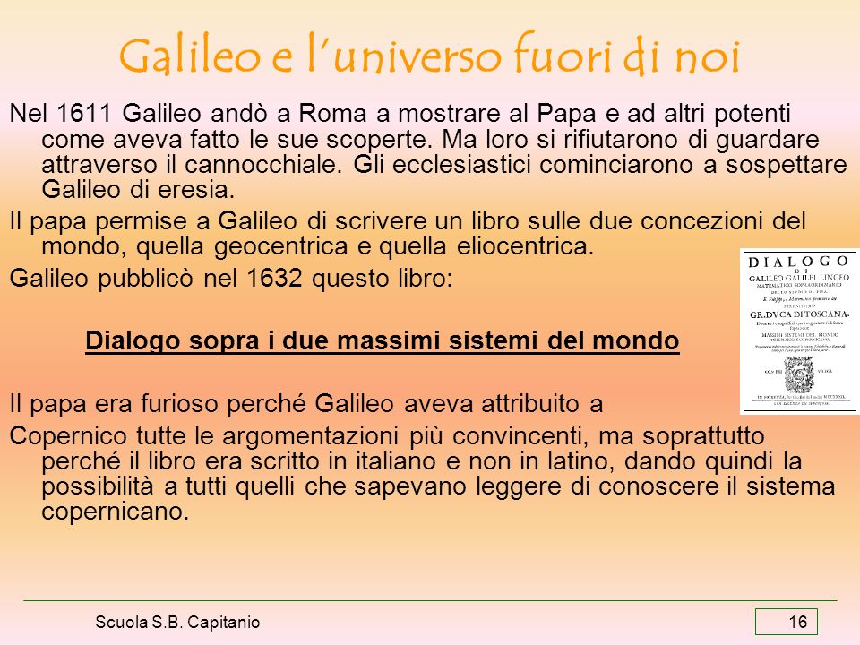 Galileo e l’universo fuori di noi