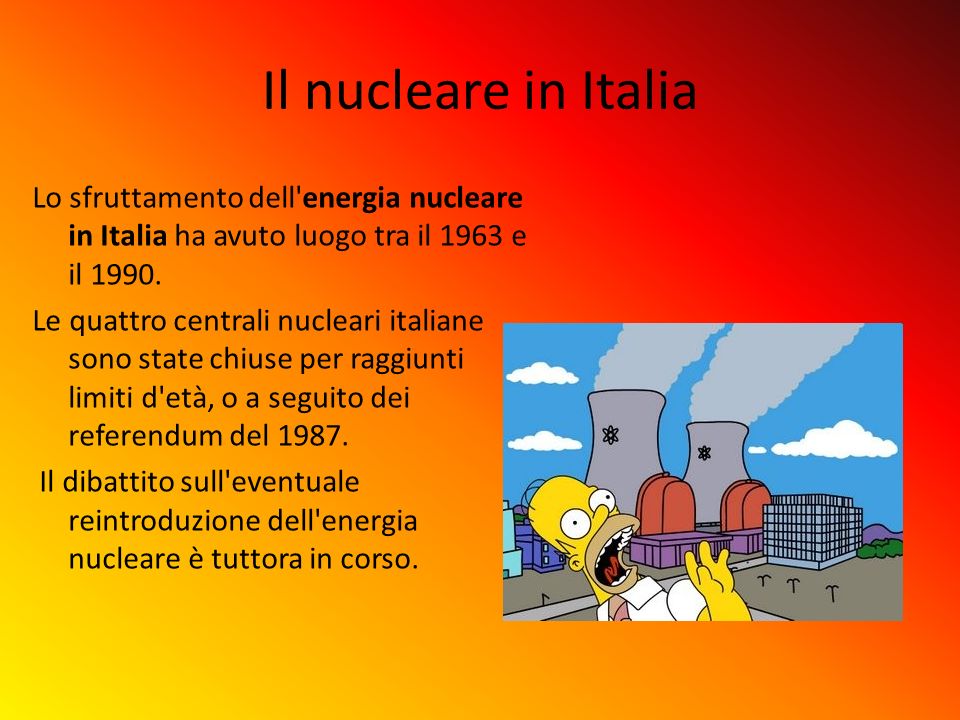 Il nucleare in Italia