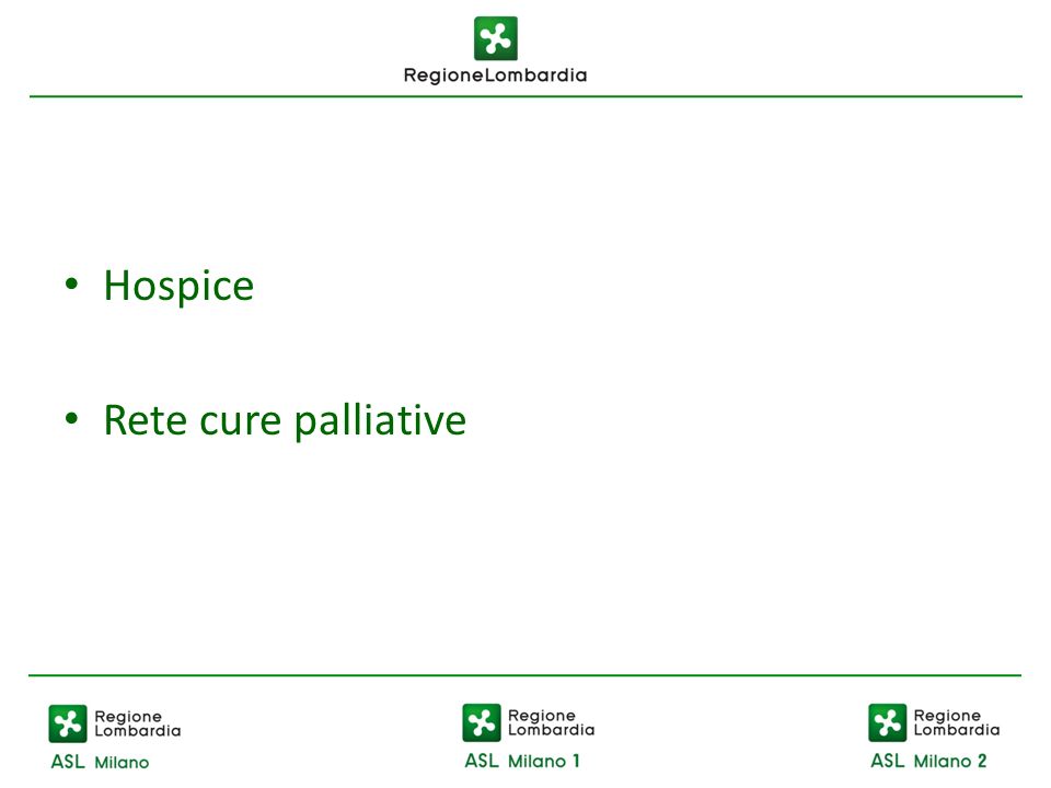 Hospice Rete cure palliative