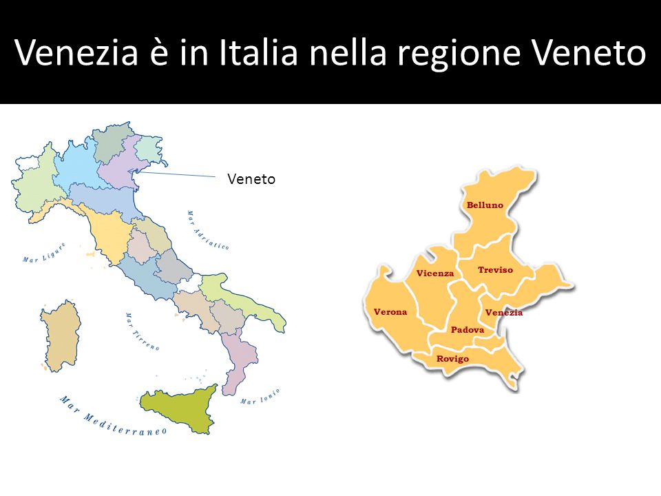 Venezia è in Italia nella regione Veneto