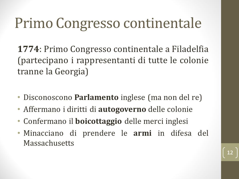 Primo Congresso continentale