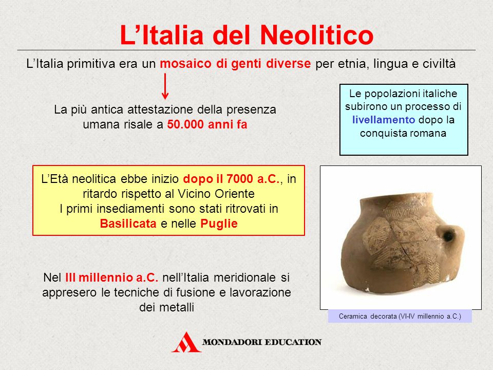 L’Italia del Neolitico