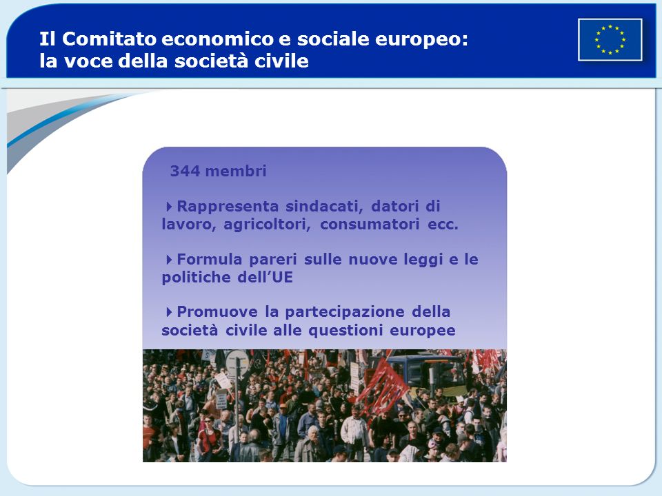 Il Comitato economico e sociale europeo: la voce della società civile