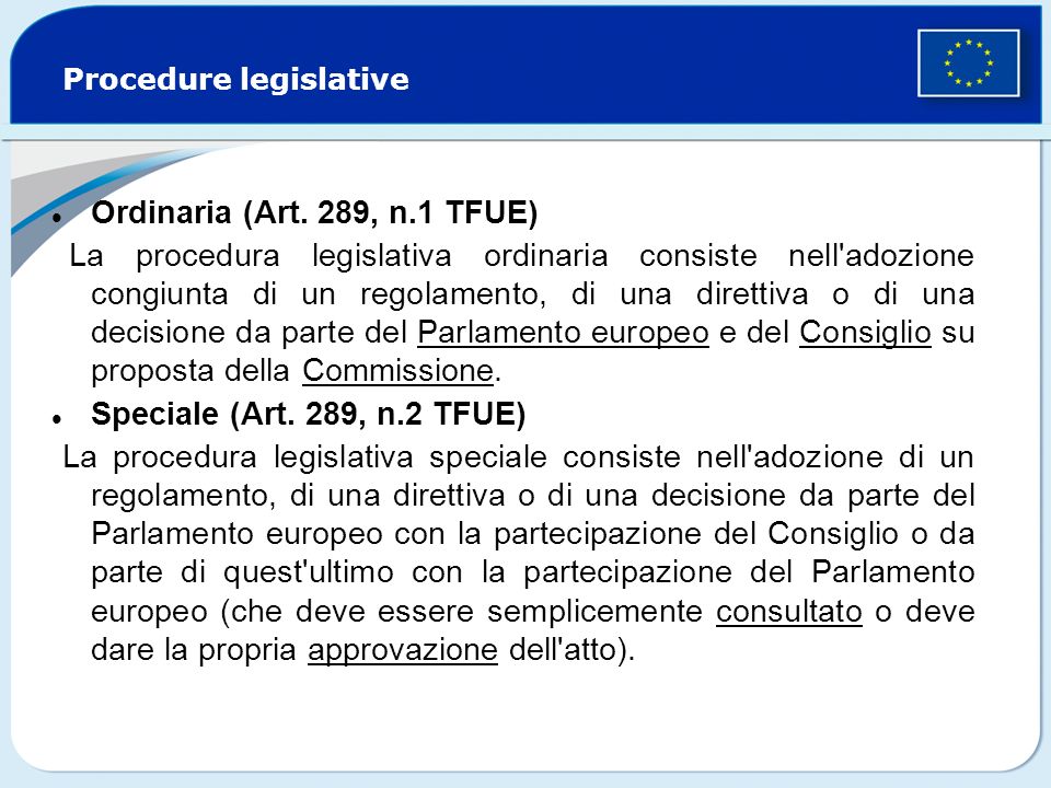 Procedure legislative