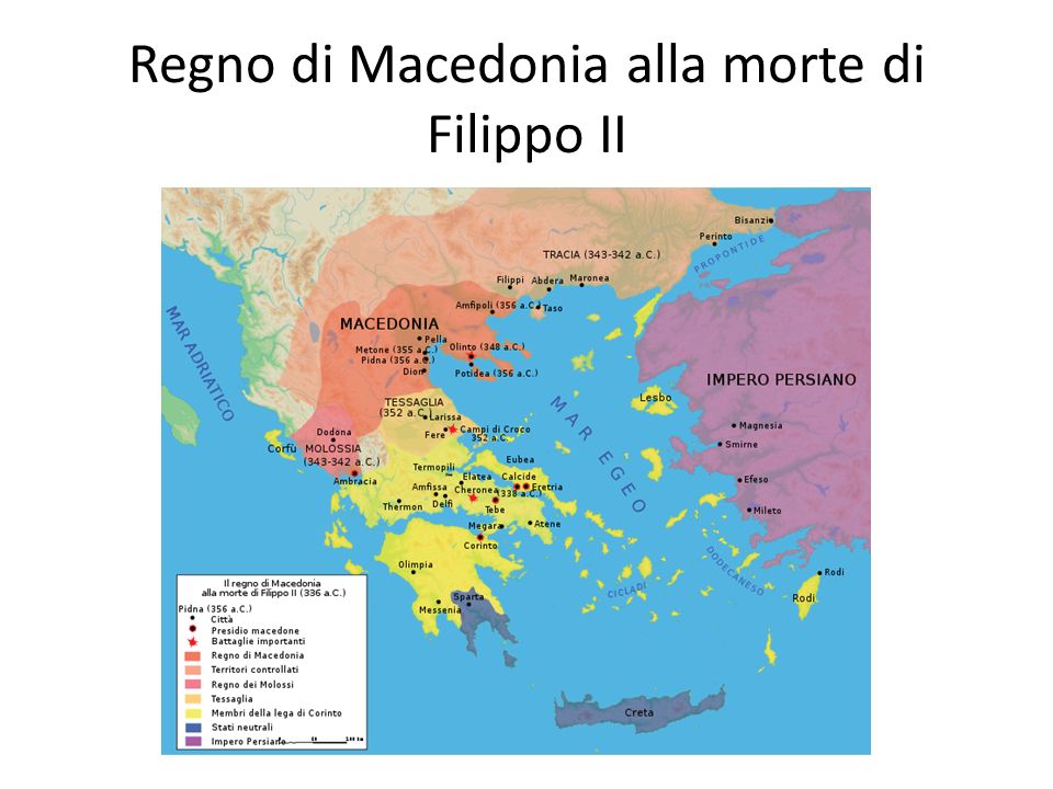 Regno di Macedonia alla morte di Filippo II