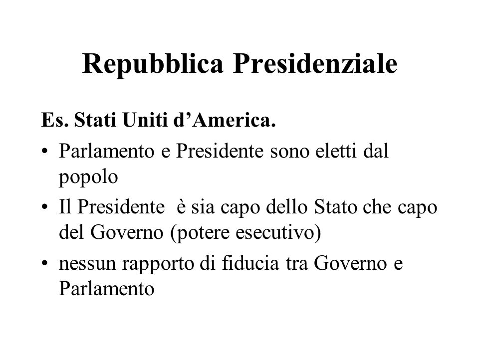 Repubblica Presidenziale