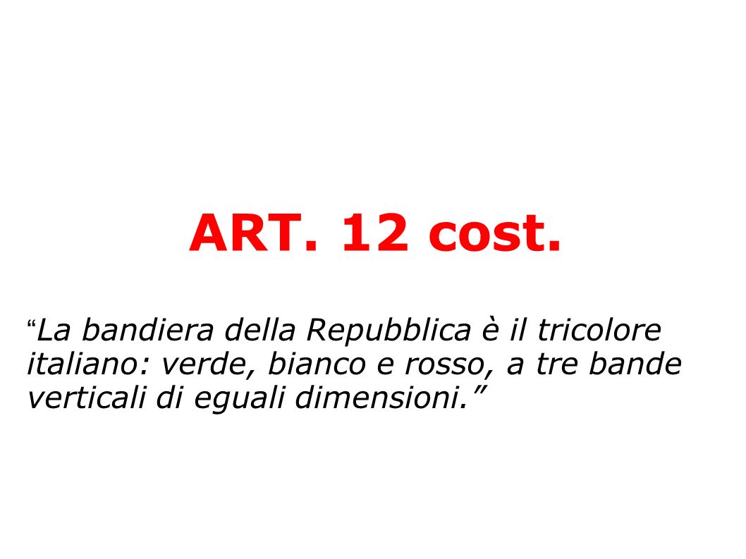 ART. 12 cost.