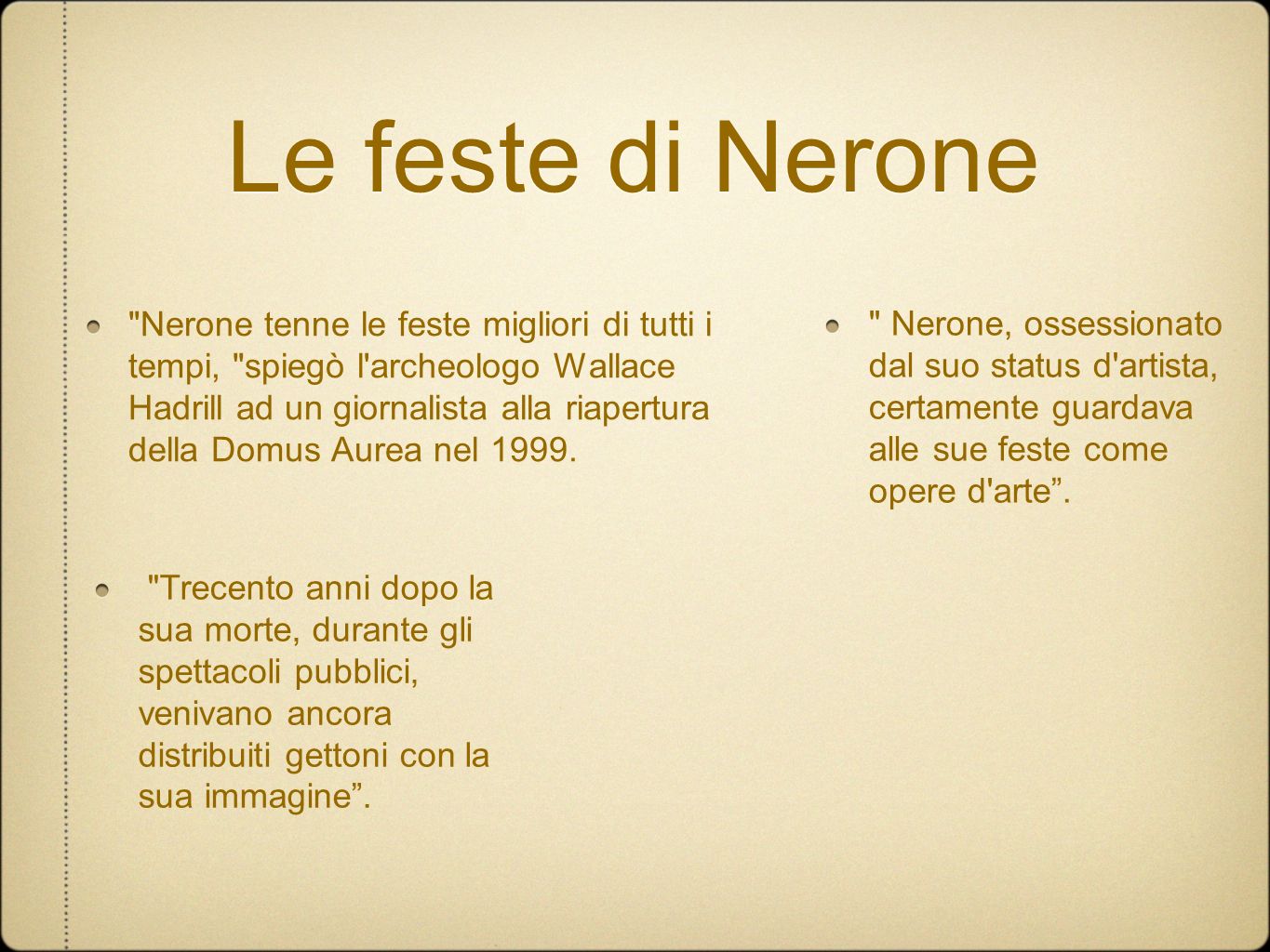Le feste di Nerone