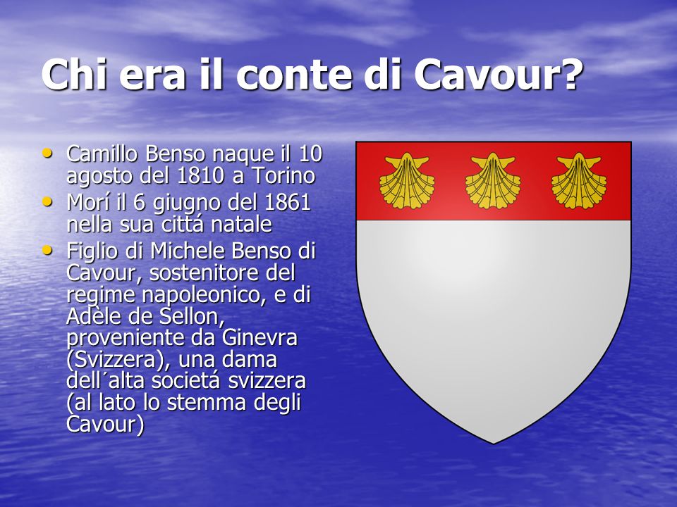 Chi era il conte di Cavour