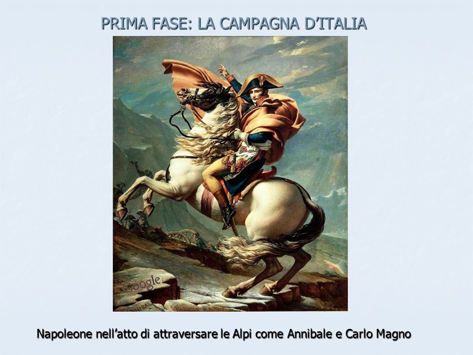 PRIMA FASE: LA CAMPAGNA D’ITALIA