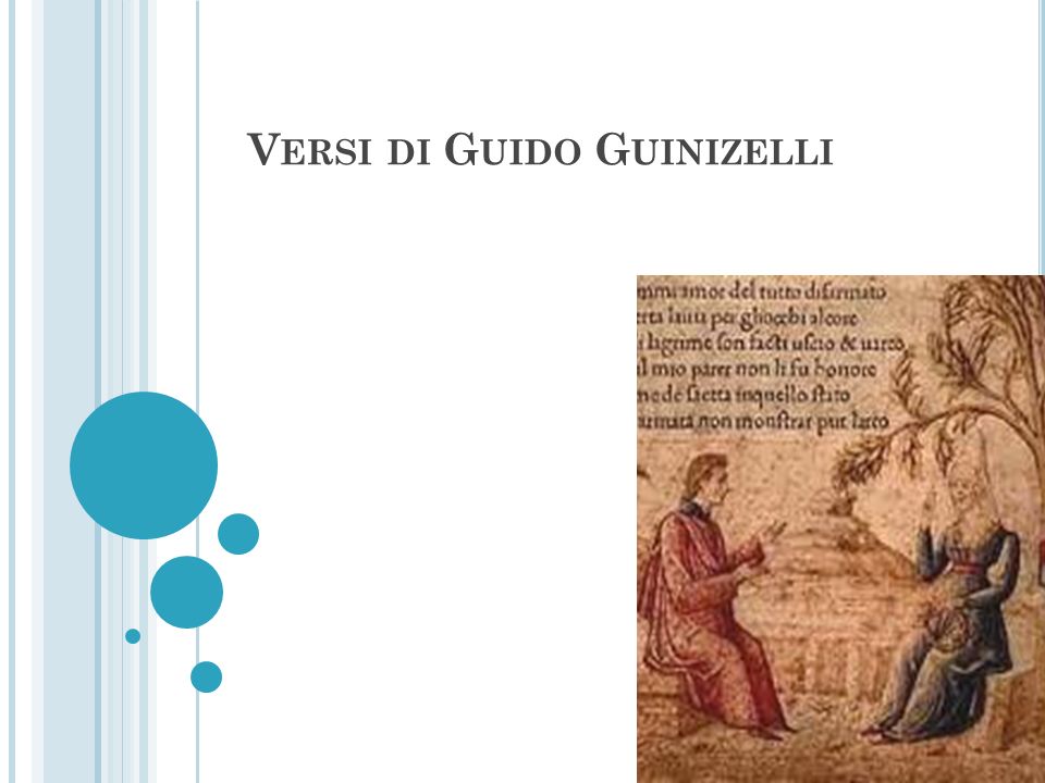 Versi di Guido Guinizelli