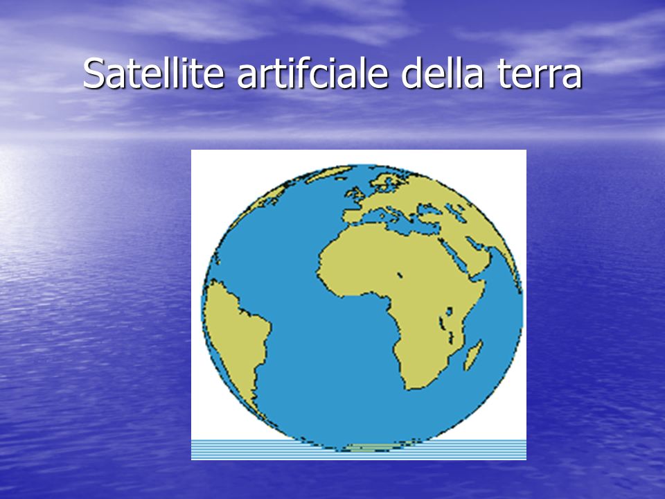 Satellite artifciale della terra