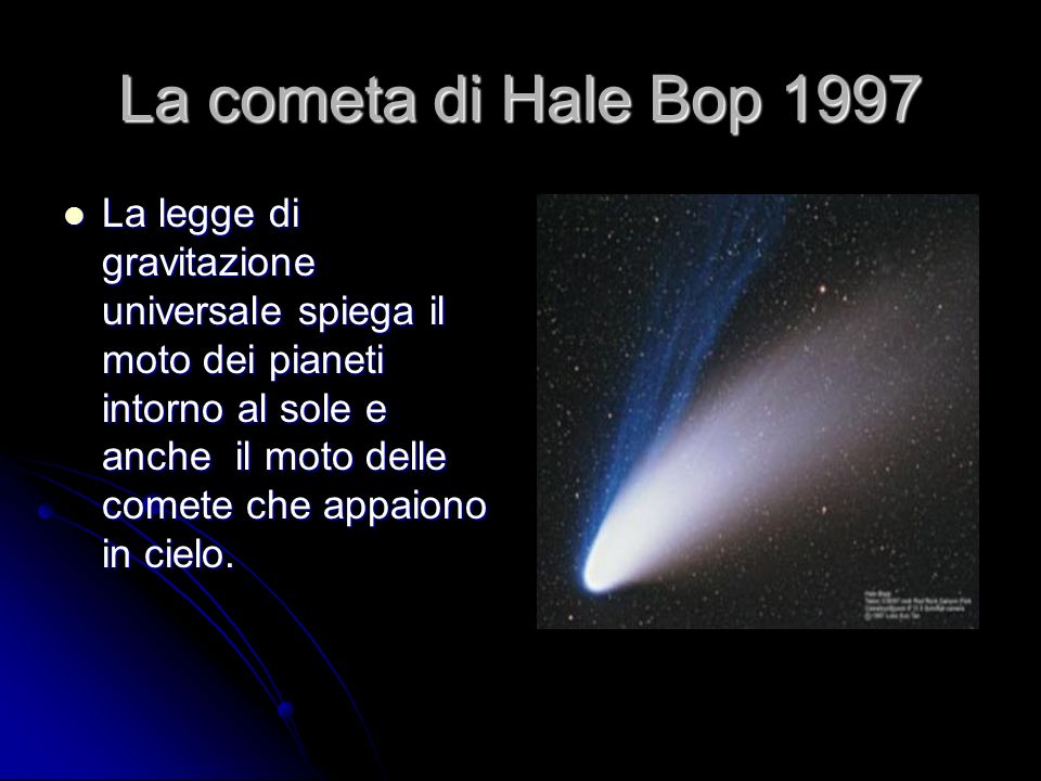 La cometa di Hale Bop 1997