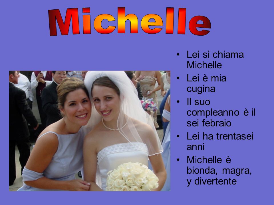 Michelle Lei si chiama Michelle Lei è mia cugina