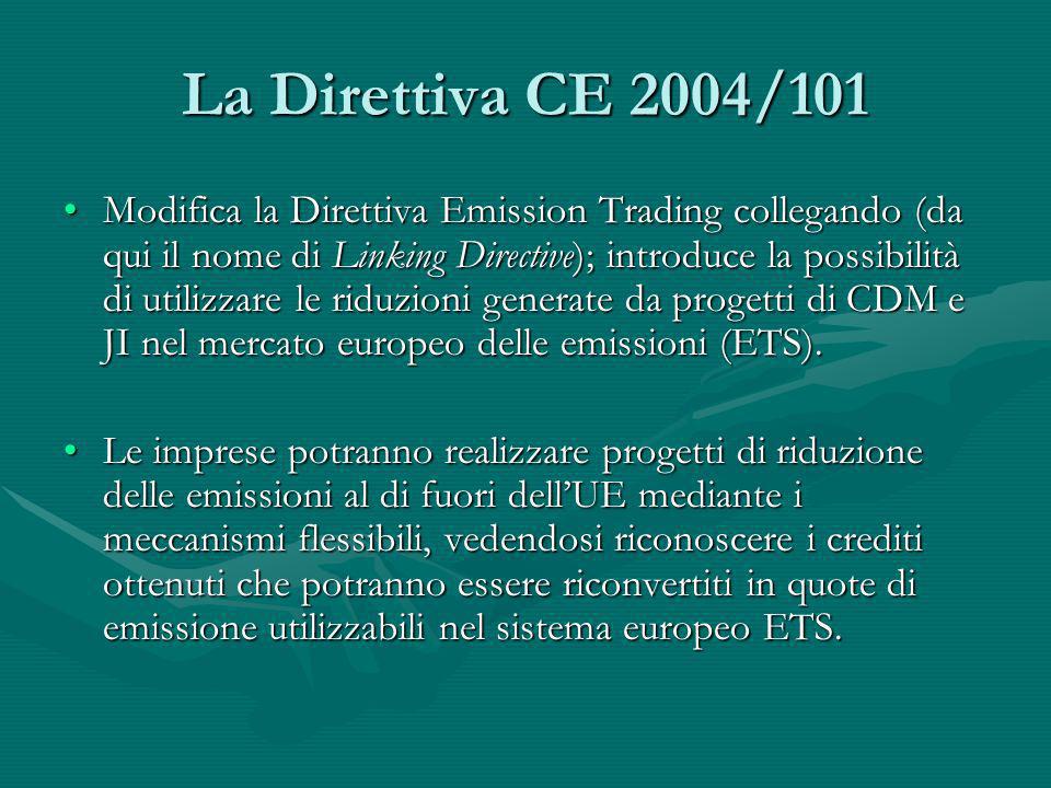 La Direttiva CE 2004/101