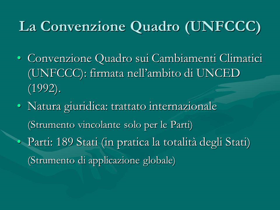 La Convenzione Quadro (UNFCCC)
