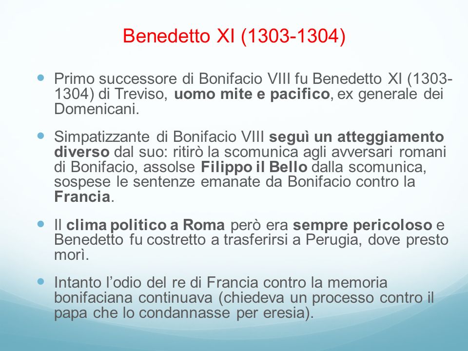 Benedetto XI ( )