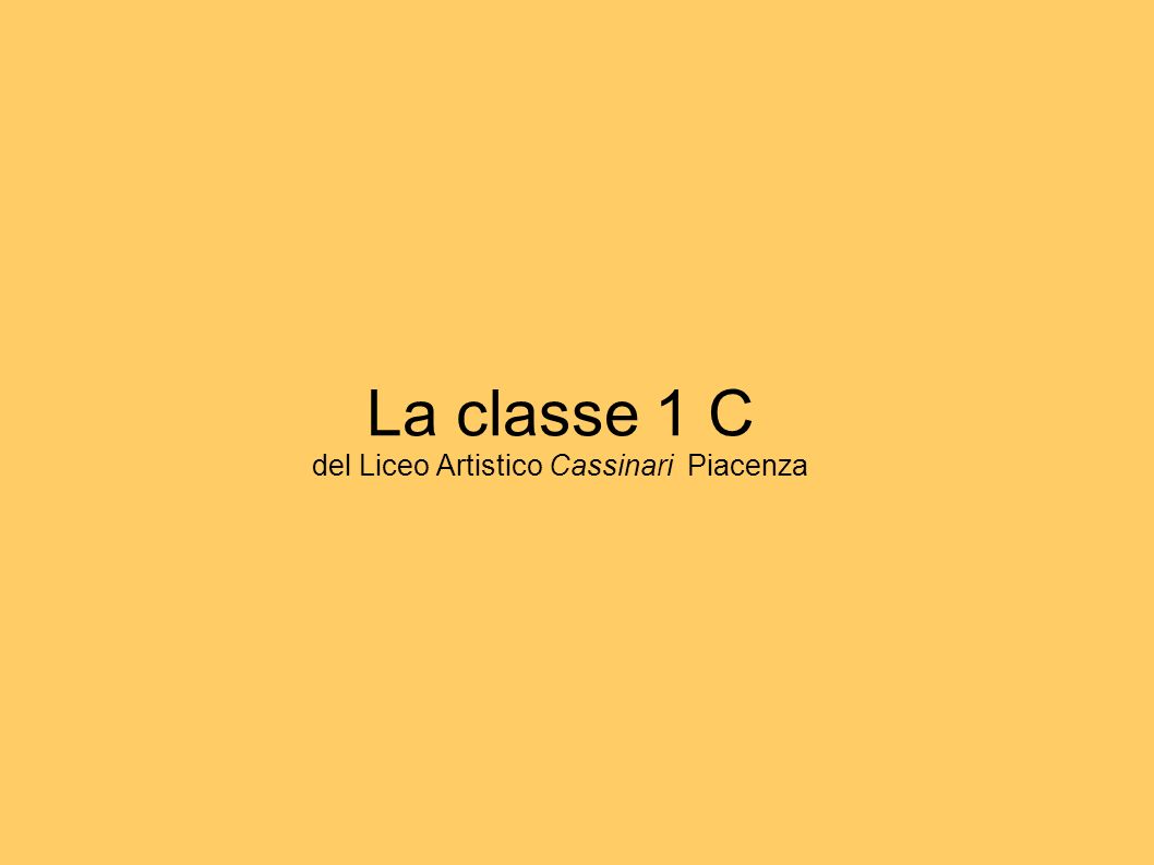 La classe 1 C del Liceo Artistico Cassinari Piacenza