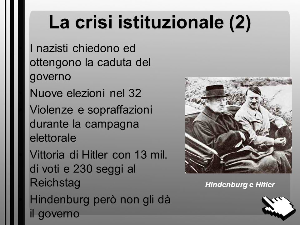La crisi istituzionale (2)