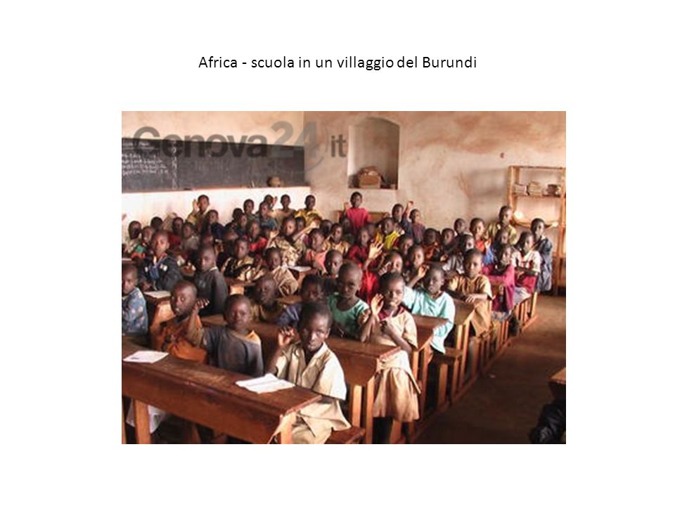Africa - scuola in un villaggio del Burundi