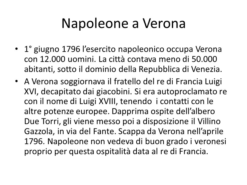 Napoleone a Verona