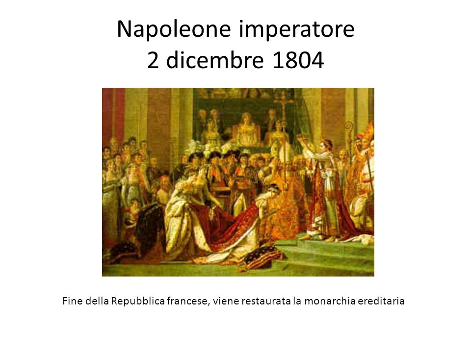 Napoleone imperatore 2 dicembre 1804