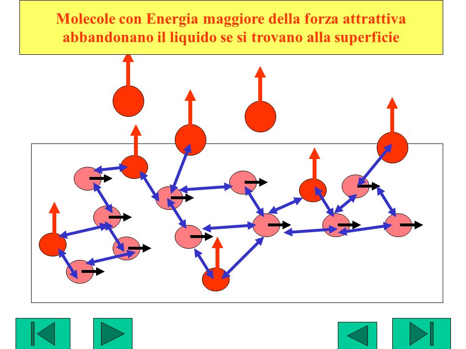 Molecole con Energia maggiore della forza attrattiva