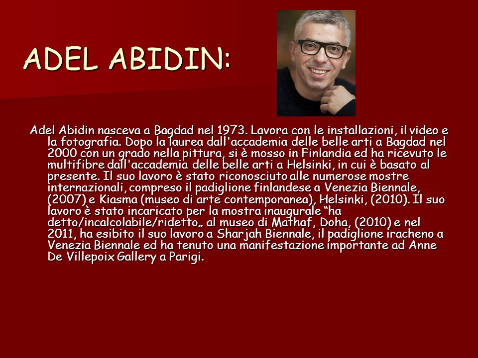 ADEL ABIDIN: