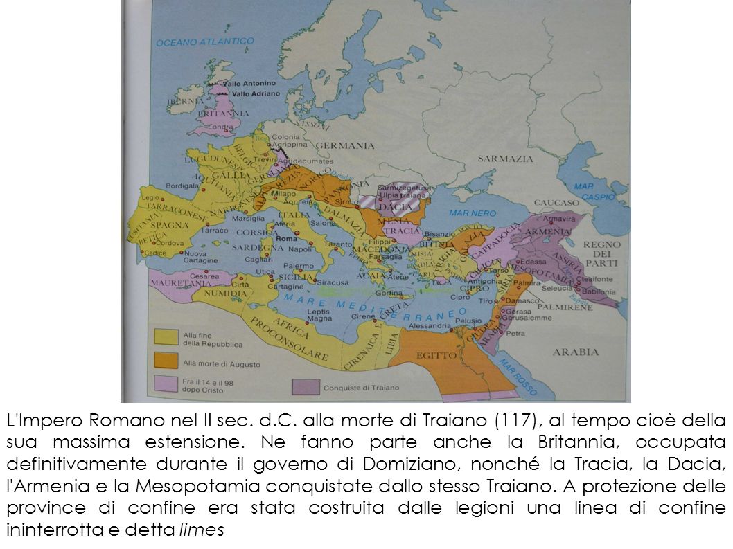 L Impero Romano nel II sec. d. C