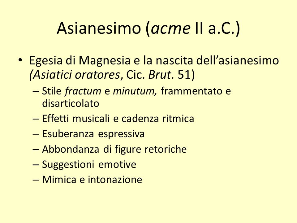 Asianesimo (acme II a.C.)