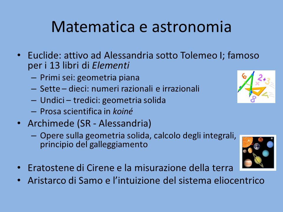 Matematica e astronomia