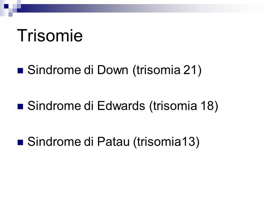 Trisomie Sindrome di Down (trisomia 21)